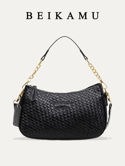 1pc Solid Color PU Leather Shoulder Bag For Women, Versatile Crossbody Bag For Commuting, Adjustable Shoulder Strap