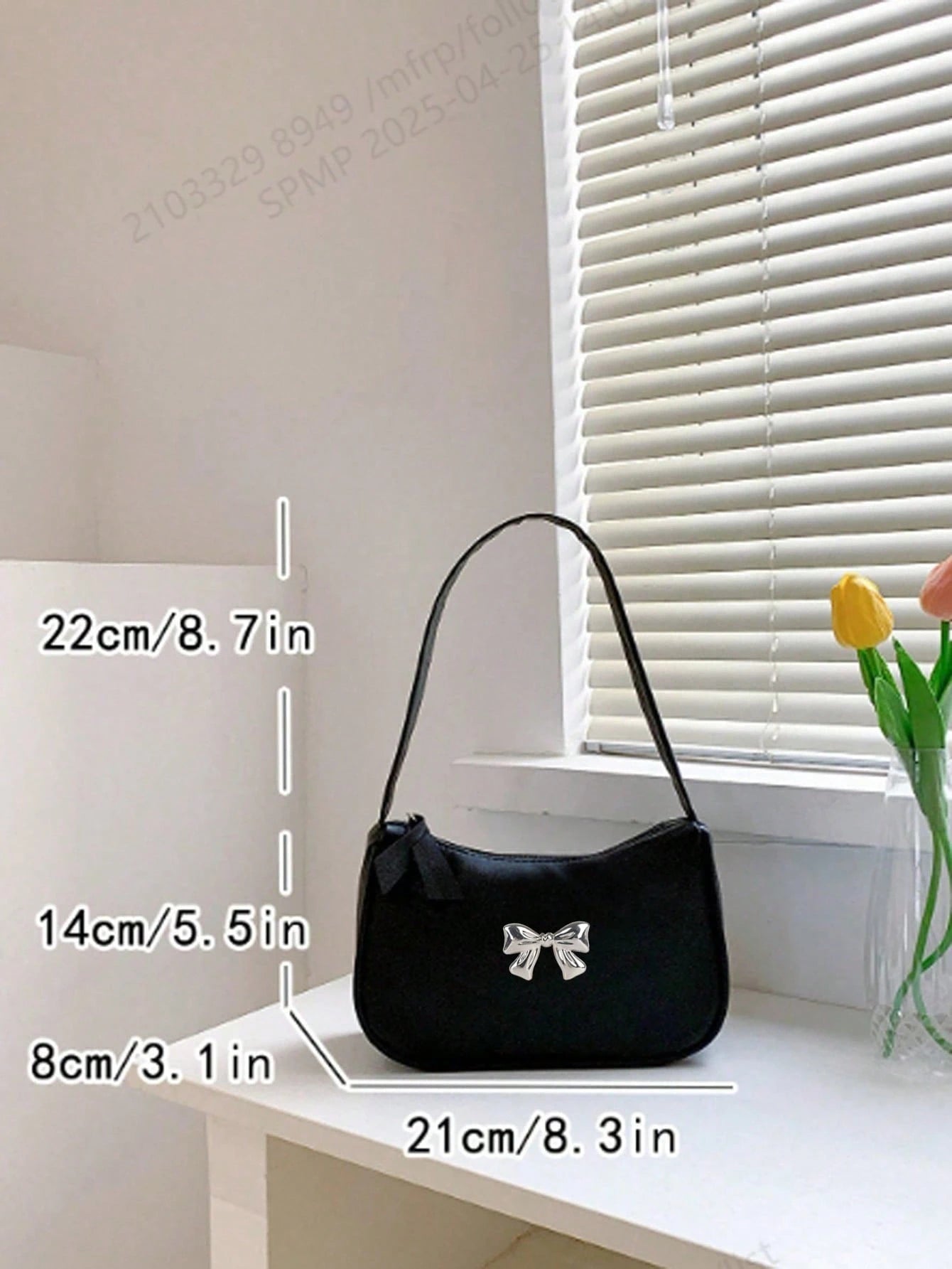 Solid Color Mini Underarm Shoulder Bag, PU Leather Small Bag, Simple Casual Versatile Handbag, Large Capacity Zipper French Baguette Bag, Suitable For Outing, Date, Shopping, Coin Purse, Phone Bag