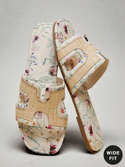 SHUZIA Women Woven Bohemian Style Flat Sandals, Perfect For Vacation And Travel Summer Shoes Spring Shoes Spring Break Easter Mother's Day Present