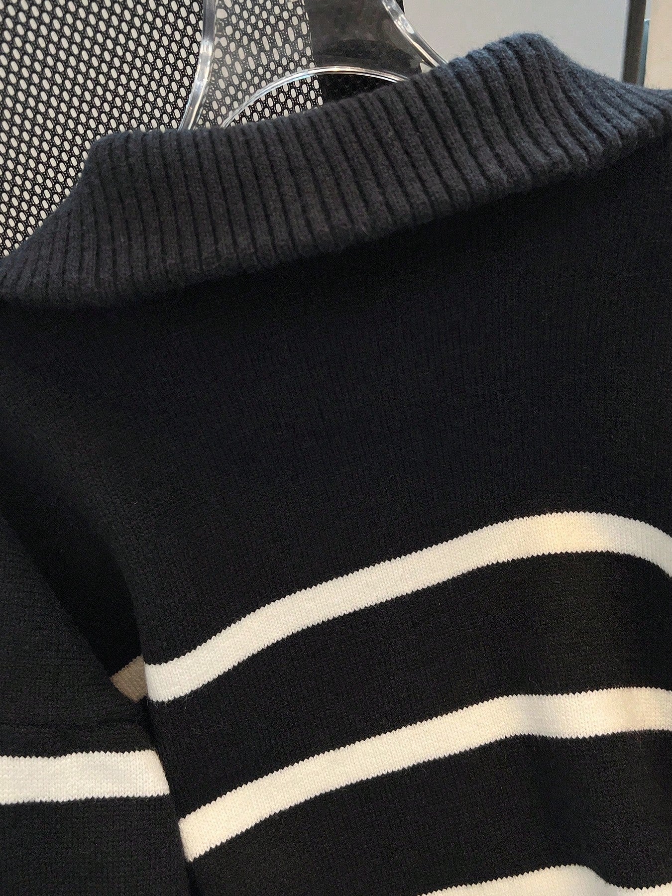 New Autumn/Winter Women Striped Zipper Turtleneck Sweater, Fashion Minimalist Pullover Classic Style,Long Sleeve Tops