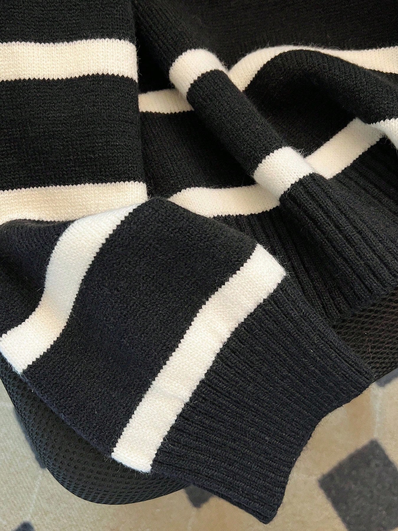 New Autumn/Winter Women Striped Zipper Turtleneck Sweater, Fashion Minimalist Pullover Classic Style,Long Sleeve Tops