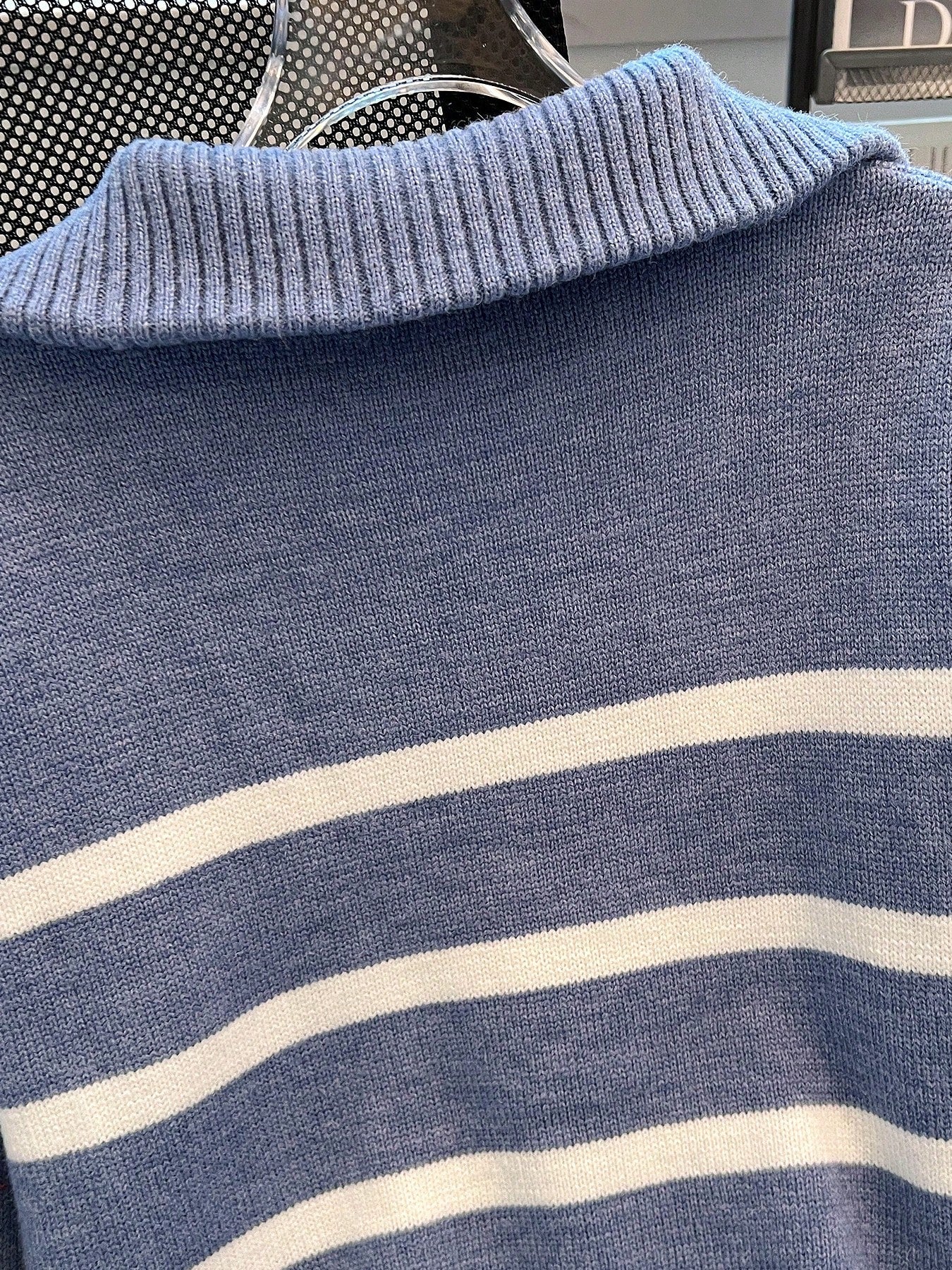 New Autumn/Winter Women Striped Zipper Turtleneck Sweater, Fashion Minimalist Pullover Classic Style,Long Sleeve Tops