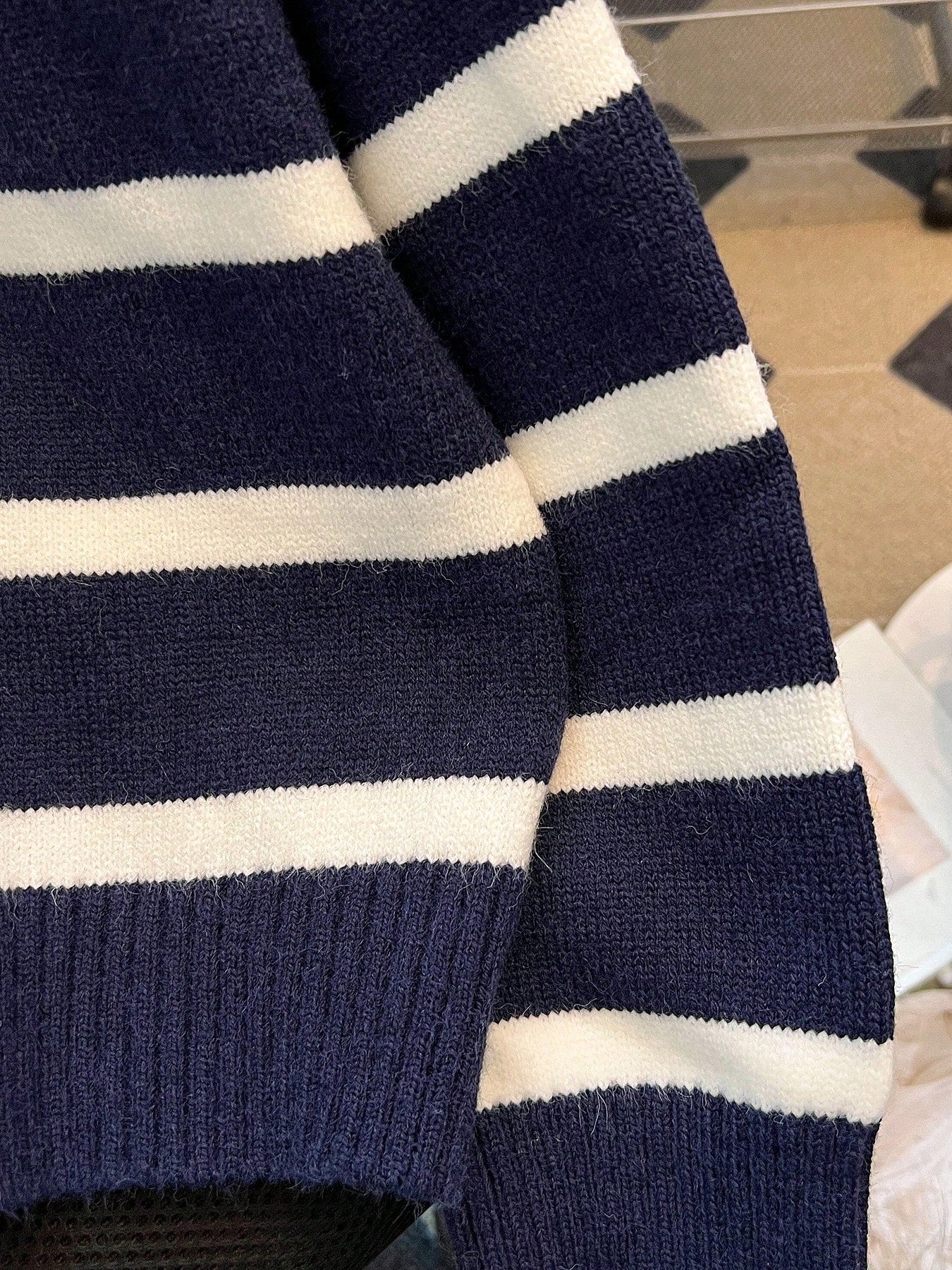 New Autumn/Winter Women Striped Zipper Turtleneck Sweater, Fashion Minimalist Pullover Classic Style,Long Sleeve Tops