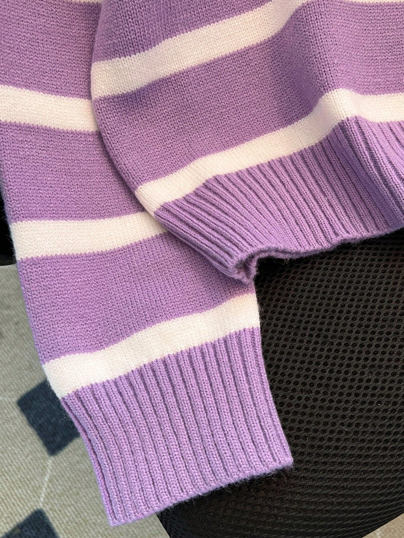 New Autumn/Winter Women Striped Zipper Turtleneck Sweater, Fashion Minimalist Pullover Classic Style,Long Sleeve Tops