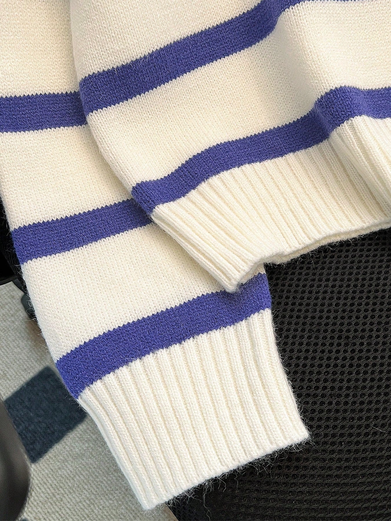 New Autumn/Winter Women Striped Zipper Turtleneck Sweater, Fashion Minimalist Pullover Classic Style,Long Sleeve Tops