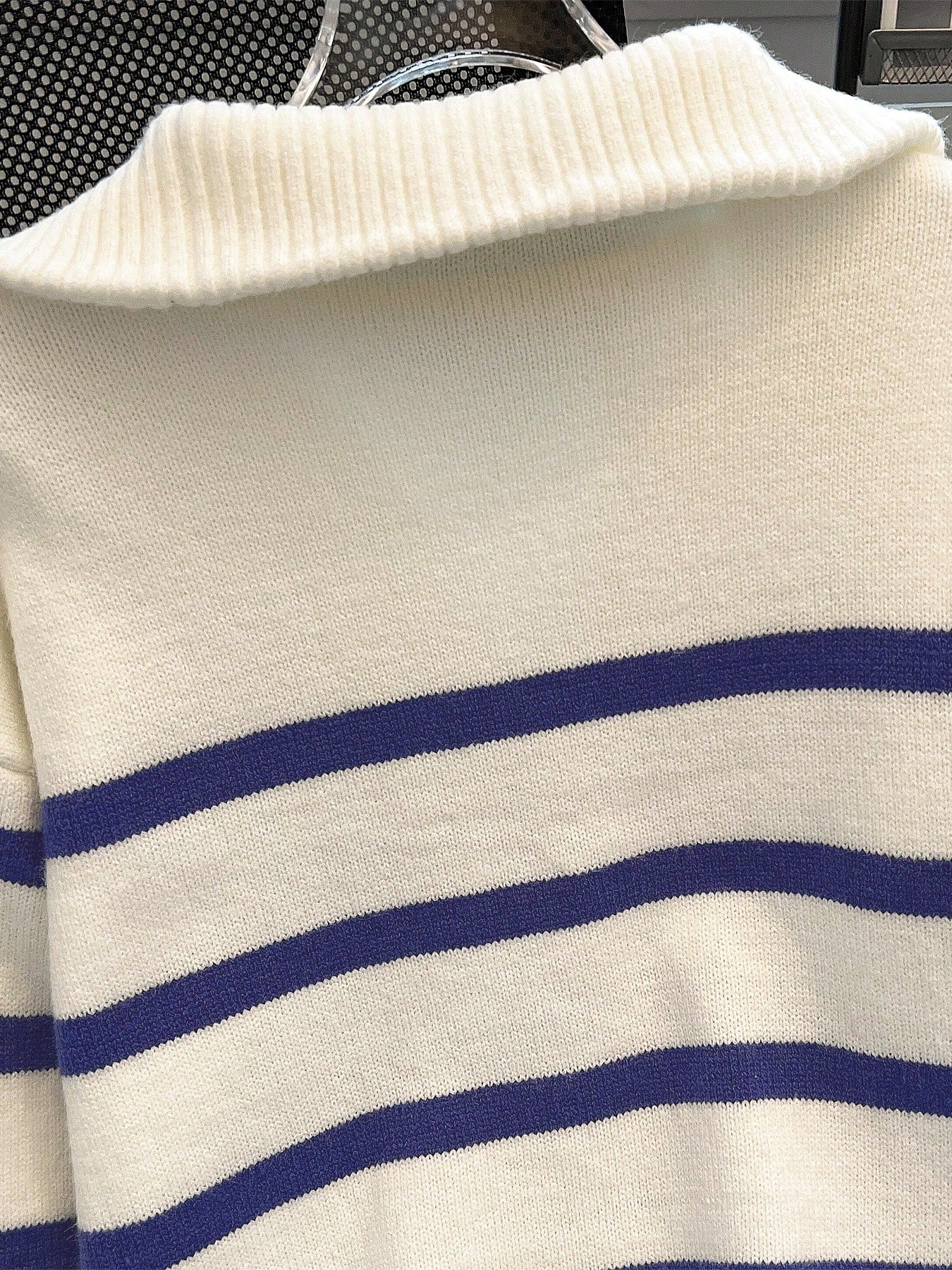 New Autumn/Winter Women Striped Zipper Turtleneck Sweater, Fashion Minimalist Pullover Classic Style,Long Sleeve Tops