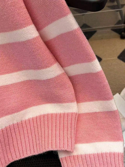 New Autumn/Winter Women Striped Zipper Turtleneck Sweater, Fashion Minimalist Pullover Classic Style,Long Sleeve Tops