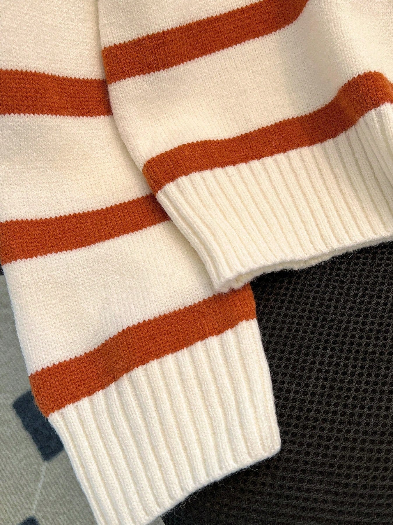 New Autumn/Winter Women Striped Zipper Turtleneck Sweater, Fashion Minimalist Pullover Classic Style,Long Sleeve Tops