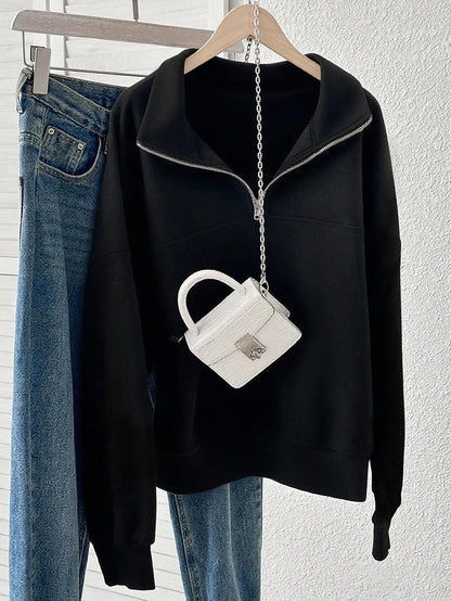 INAWLY Women's Loose Split Zip-Up Hoodie,Graduation,Teacher,Back To School Pullover Fall