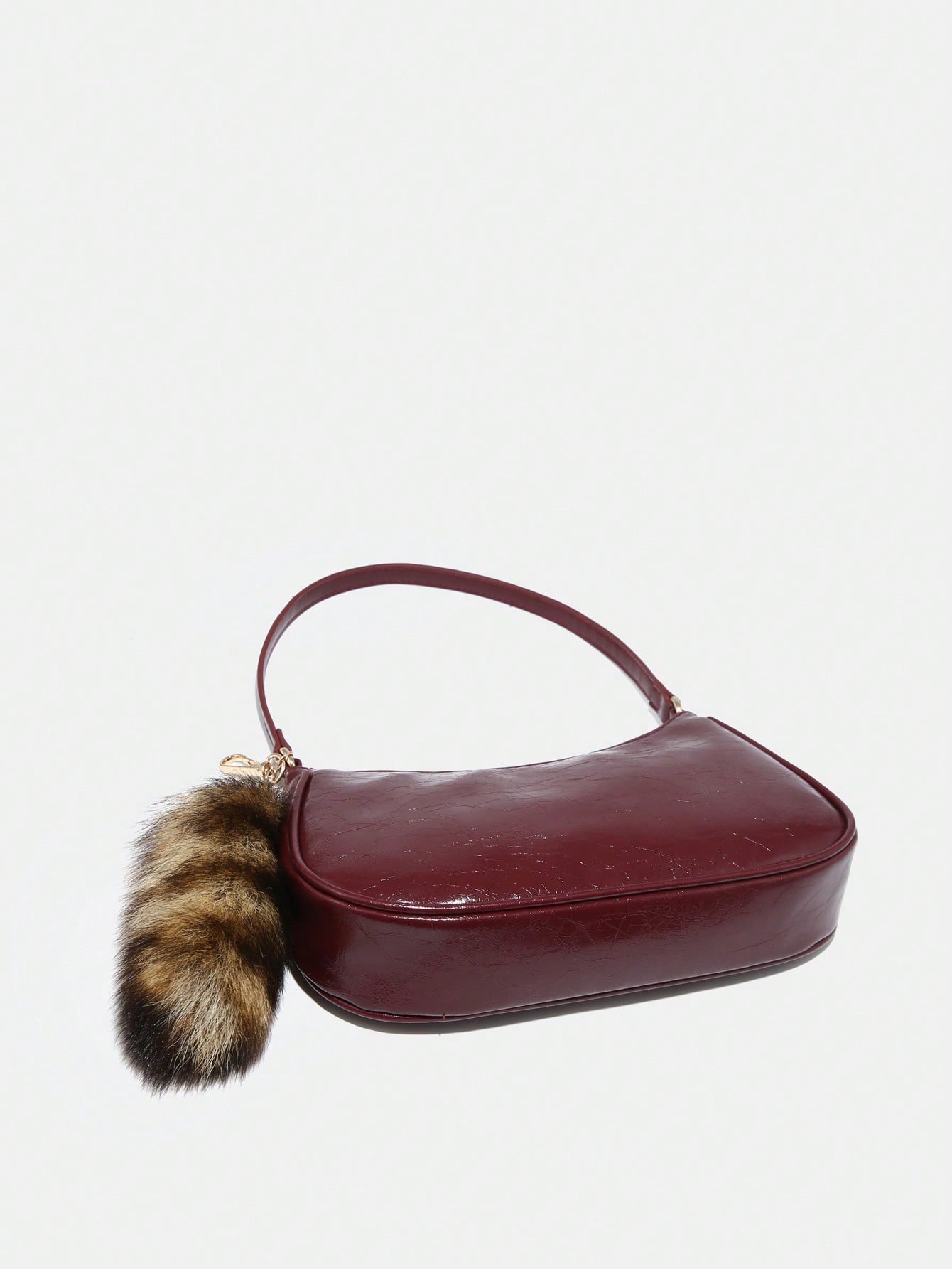 1pc Novachic Women Floral Fabric Casual Shoulder Bag, Zipper Closure, Vintage Style, Underarm Bag, Suitable For Various Occasions