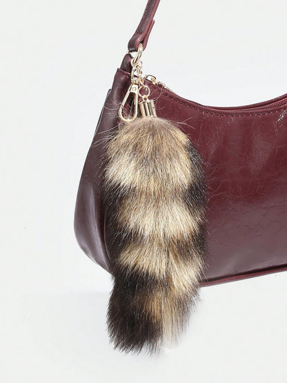 1pc Novachic Women Floral Fabric Casual Shoulder Bag, Zipper Closure, Vintage Style, Underarm Bag, Suitable For Various Occasions