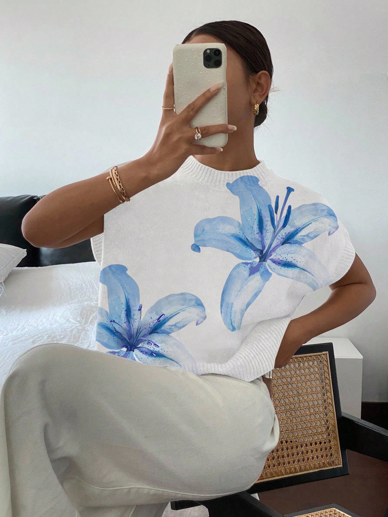 Siren Gaze Women's Casual Elegant Short Sleeve Knit Sweater, Suitable For Summer,Knitted Sweater