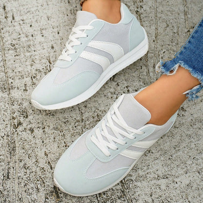 Women'S Retro Lightweight Slip-On Sneakers - White/Green & Red/White Color Options, Synthetic Cover Upper, Breathable Fabric Lining & Cushioned EVA/PVC Sole For Casual Sports & Casual Attire, Ladies Sneakers, Classic Stripe Design