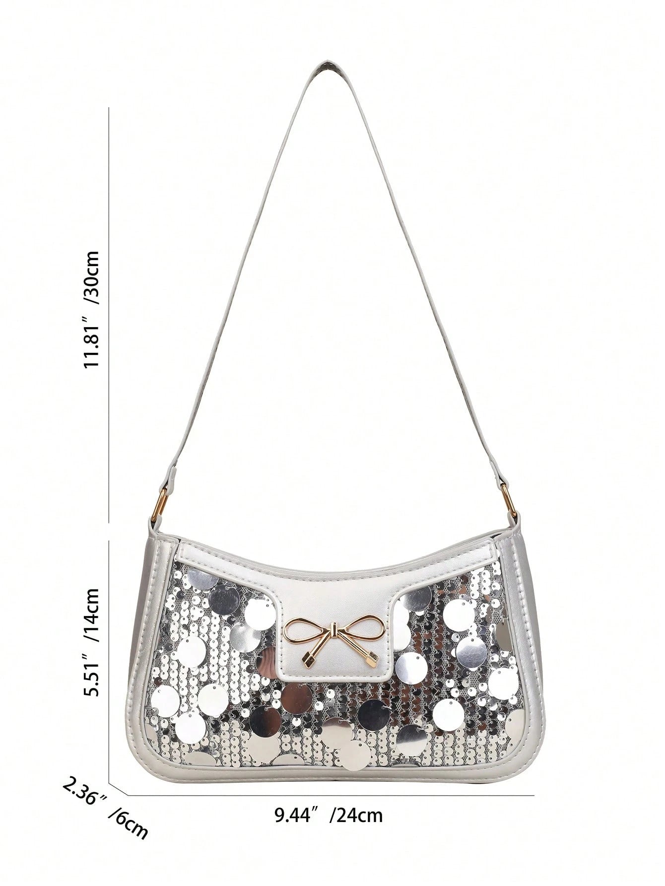 Elegant Crescent-Shaped Underarm Shoulder Bag For Women, Chic Casual Fashion, Solid Color Underarm Bag