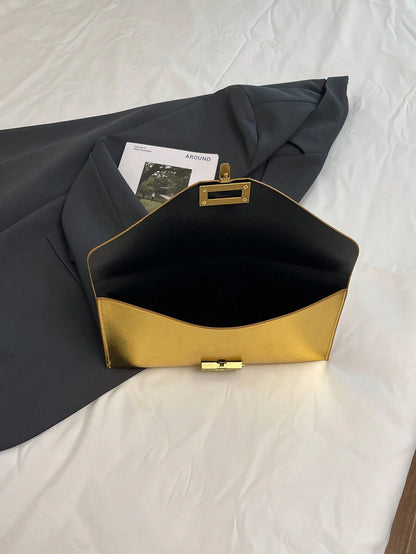 Crocodile Print, Snake Print, Solid Color, Minimalist, Fashionable, Casual PU Clutch, Envelope Bag, Fashionable Clutch Bags For Woman