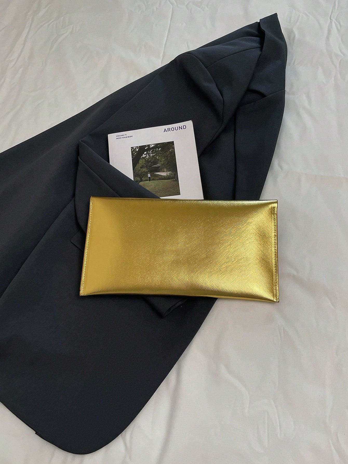 Crocodile Print, Snake Print, Solid Color, Minimalist, Fashionable, Casual PU Clutch, Envelope Bag, Fashionable Clutch Bags For Woman