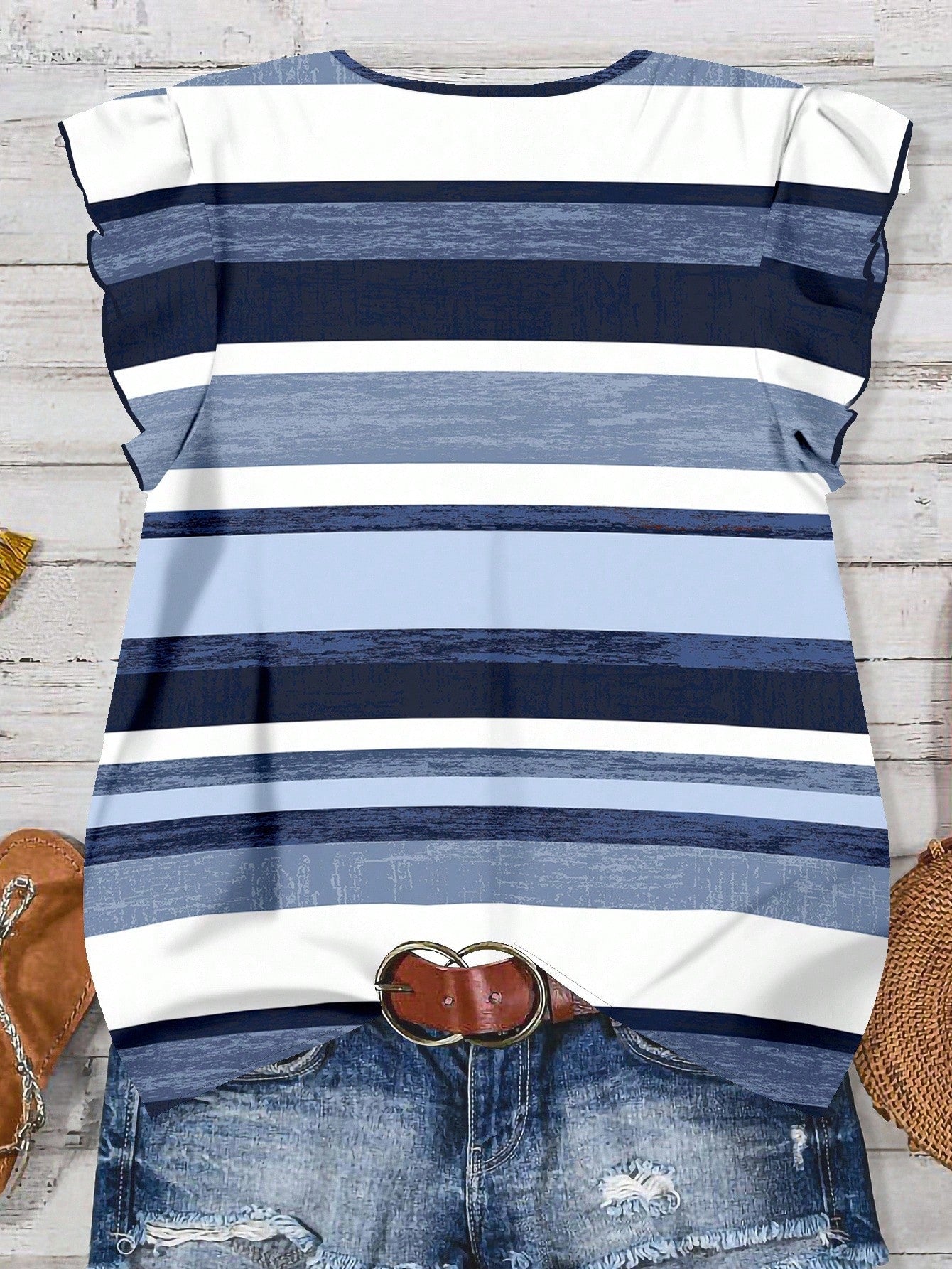 EMERY ROSE Women's Floral & Maple Leaf Print Casual Shirt, Suitable For Autumn,Fall Clothes For Women