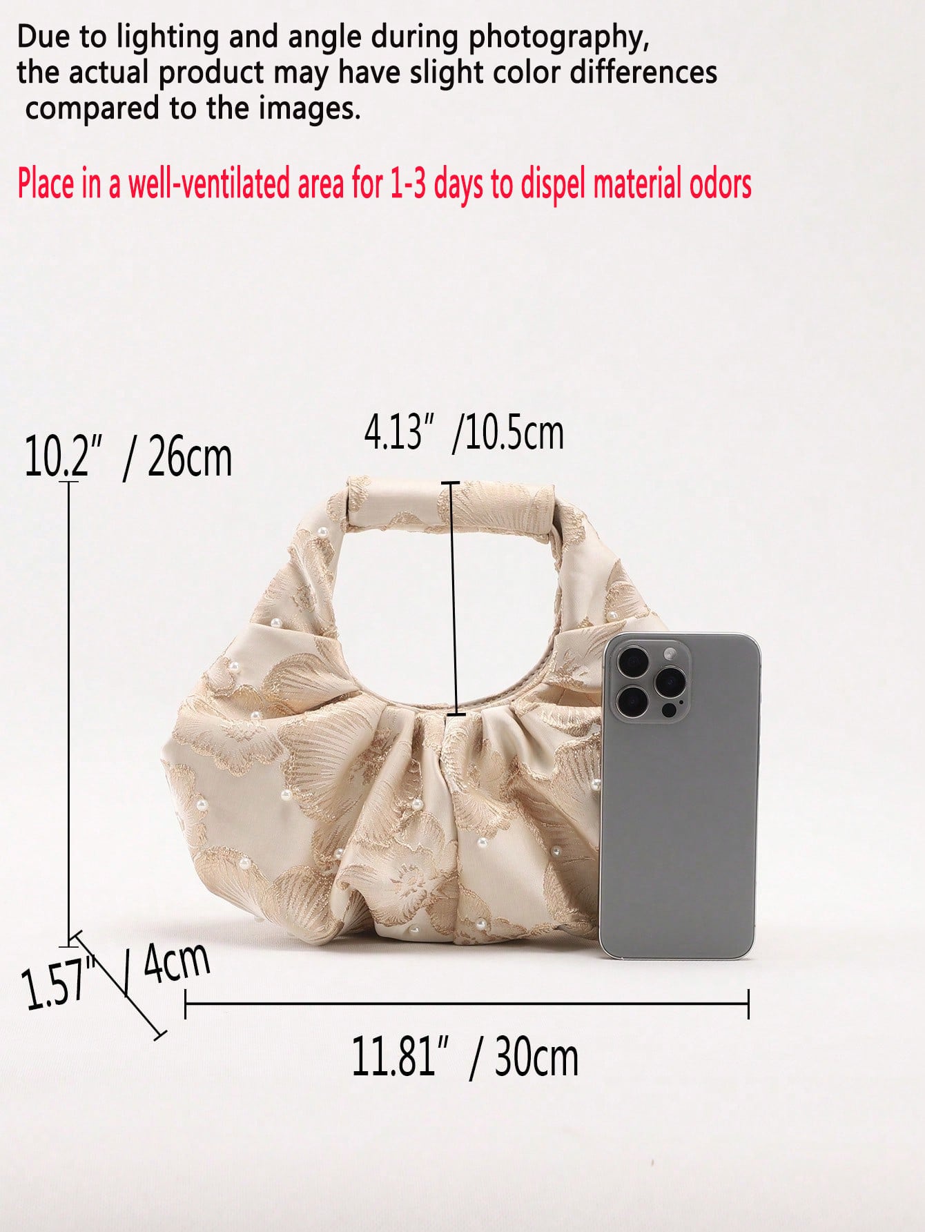 2024 Spring New Arrival Women Handbag, One Piece Of Solid Color Pearl Glossy PU Cloud Bag, Fashionable And Concise Stitching Design With Elegant Elegant For Lady, Foldable And Wrinkled Bag Style.