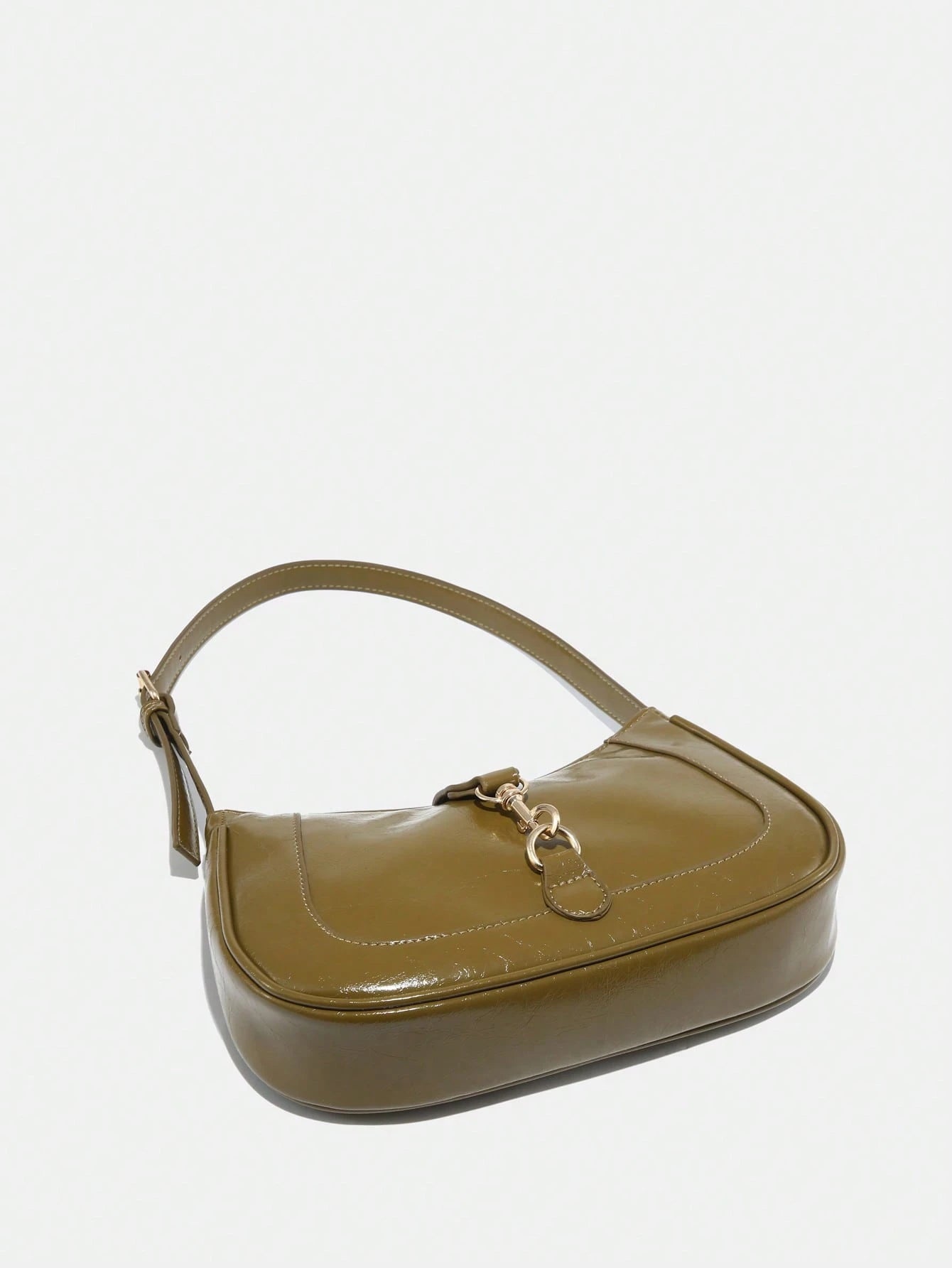 1pc Novachic Women Floral Fabric Casual Shoulder Bag, Zipper Closure, Vintage Style, Underarm Bag, Suitable For Various Occasions