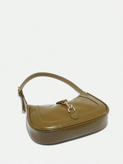 1pc Novachic Women Floral Fabric Casual Shoulder Bag, Zipper Closure, Vintage Style, Underarm Bag, Suitable For Various Occasions