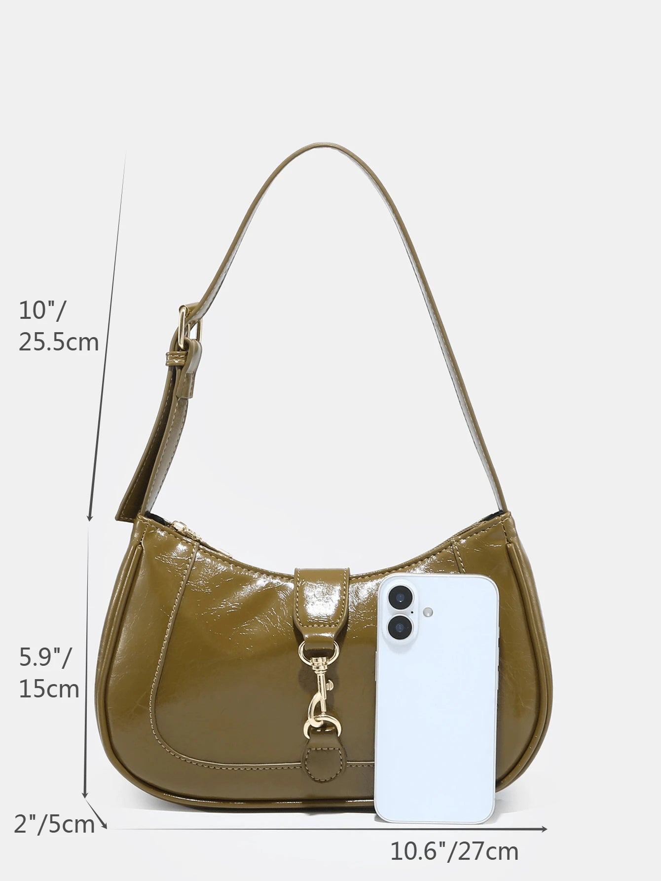 1pc Novachic Women Floral Fabric Casual Shoulder Bag, Zipper Closure, Vintage Style, Underarm Bag, Suitable For Various Occasions