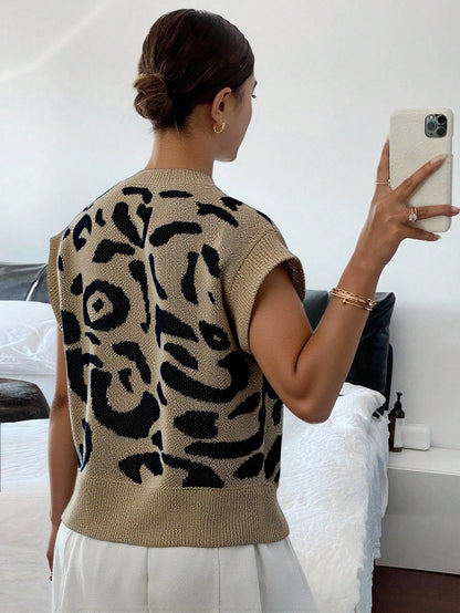 Siren Gaze Women's Casual Elegant Short Sleeve Knit Sweater, Suitable For Summer,Knitted Sweater