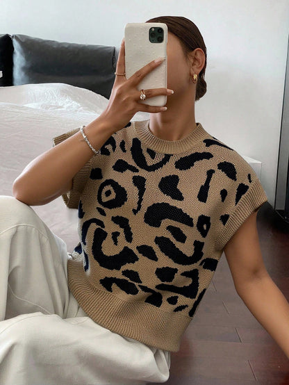 Siren Gaze Women's Casual Elegant Short Sleeve Knit Sweater, Suitable For Summer,Knitted Sweater