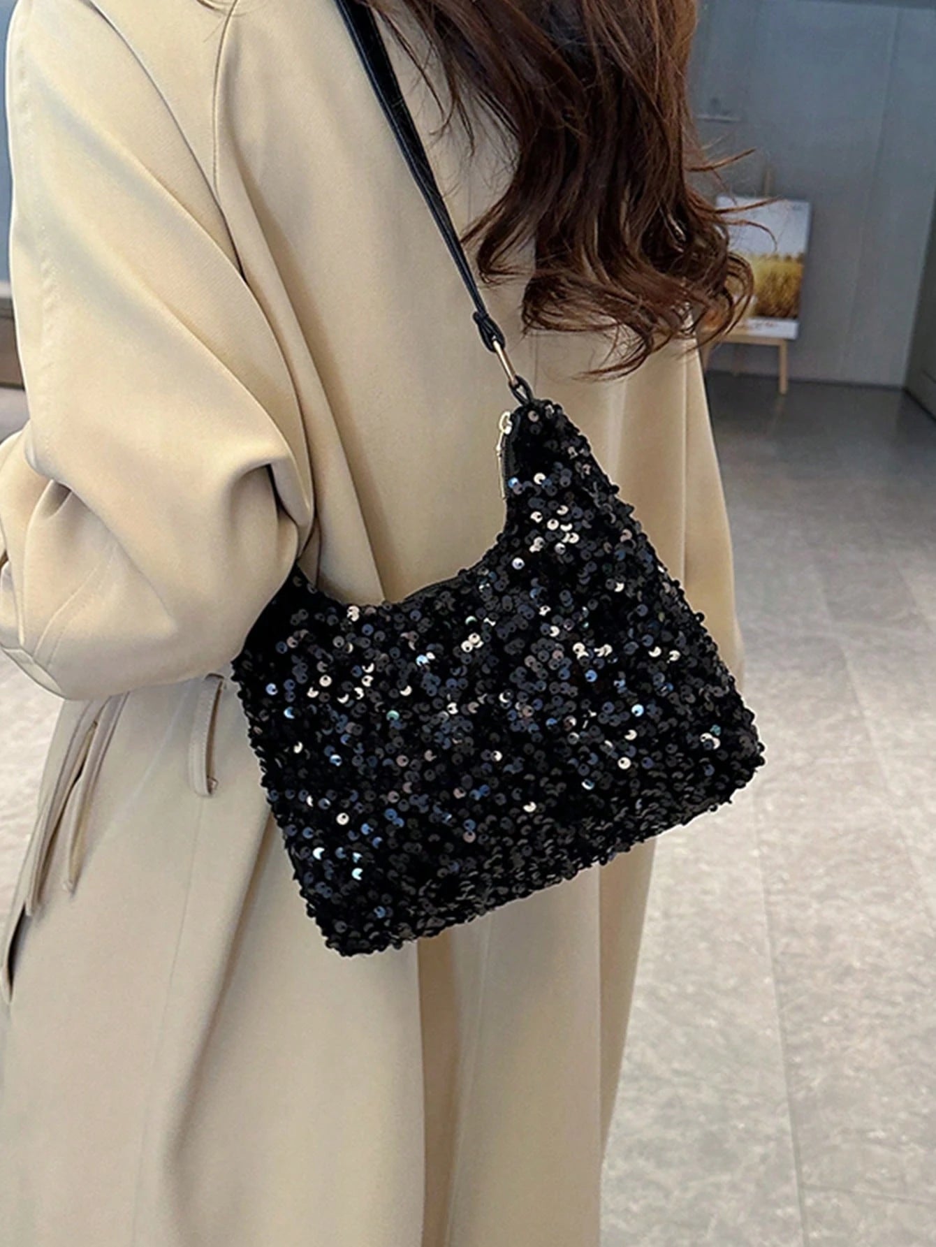 Popular Bag Women's New Fashion Korean Version Handbag All Shoulder Small Square Bag