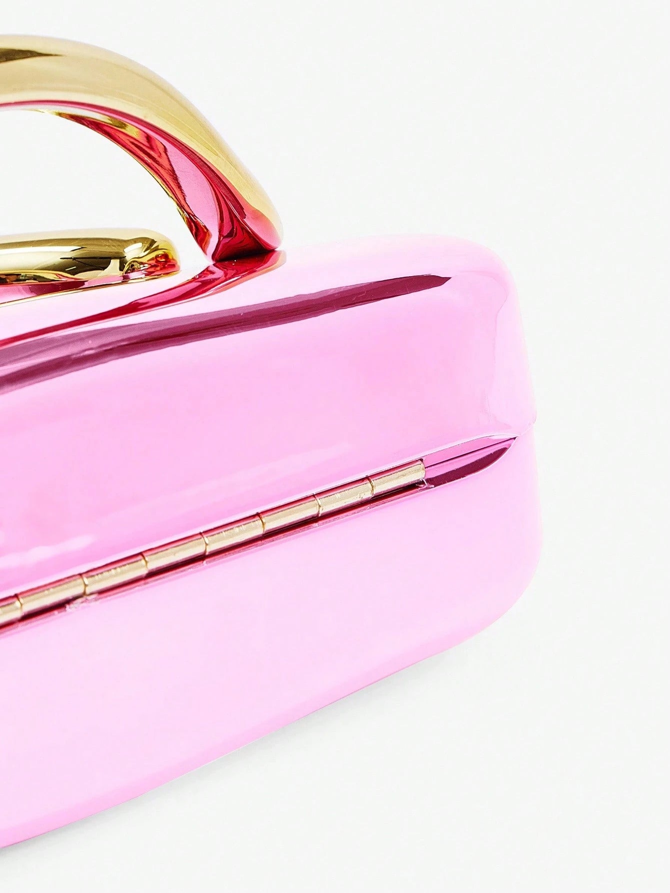 SHEIN BAE Women's Fashionable Metallic Effect Evening Party Clutch Bag, Perfectly Matching With Bridal Party, Party Bags,Perfect For Party Wedding Prom Dinner/Banquet Matching With Holiday Party Dress Evening Dress & Sequin Dress