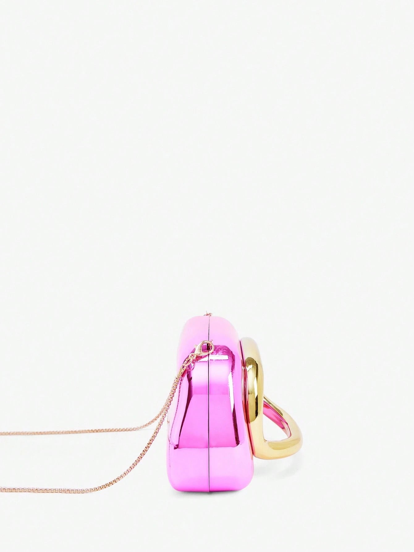 SHEIN BAE Women's Fashionable Metallic Effect Evening Party Clutch Bag, Perfectly Matching With Bridal Party, Party Bags,Perfect For Party Wedding Prom Dinner/Banquet Matching With Holiday Party Dress Evening Dress & Sequin Dress