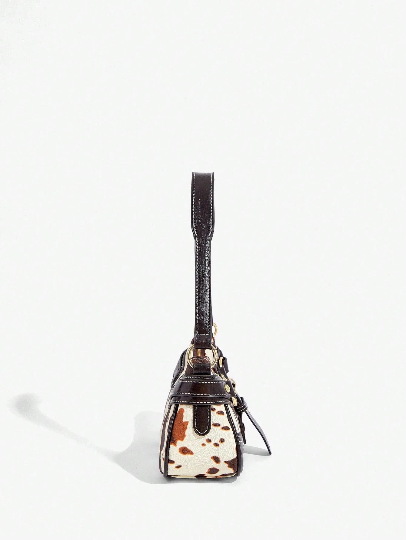 SHEIN BAE Women Street Commuter Leopard Print Patchwork PU Shoulder Bag, Leopard Print Purse For Women Leopard Comeback, Animal Print Women Bag