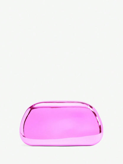 SHEIN BAE Women's Fashionable Metallic Effect Evening Party Clutch Bag, Perfectly Matching With Bridal Party, Party Bags,Perfect For Party Wedding Prom Dinner/Banquet Matching With Holiday Party Dress Evening Dress & Sequin Dress