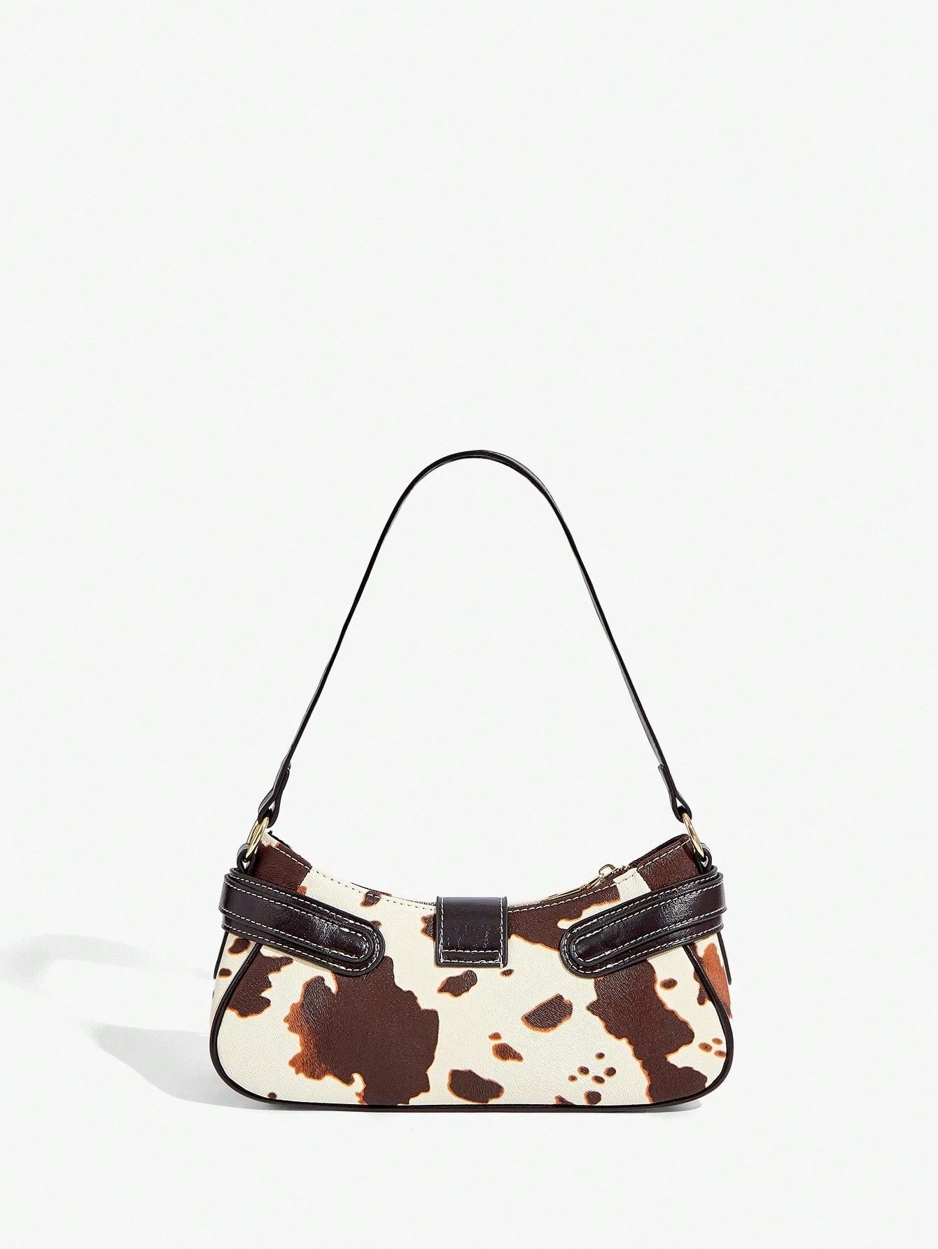 SHEIN BAE Women Street Commuter Leopard Print Patchwork PU Shoulder Bag, Leopard Print Purse For Women Leopard Comeback, Animal Print Women Bag