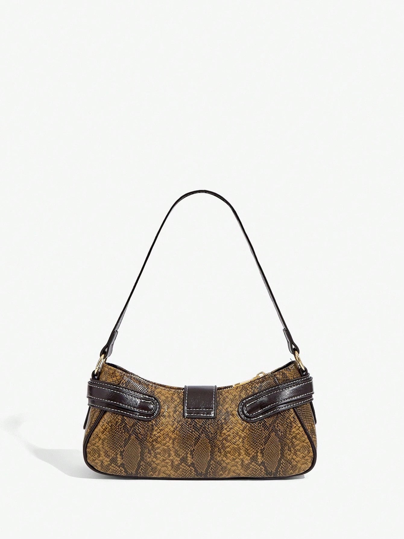 SHEIN BAE Women Street Commuter Leopard Print Patchwork PU Shoulder Bag, Leopard Print Purse For Women Leopard Comeback, Animal Print Women Bag