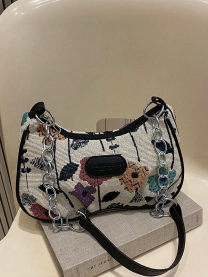 Lightweight,Business Casual Mini Crocodile Embossed Chain Bag For Teen Girls Women College Students,Rookies & White-Collar Workers Perfect For Office,College,Work ,Business,Commute,Outdoors, Travel, Outings, Animal Print Women Bag