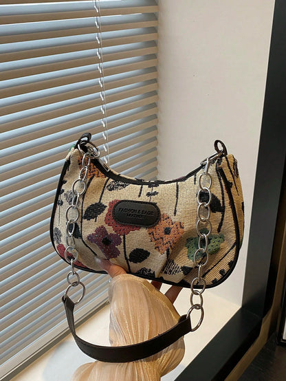 Lightweight,Business Casual Mini Crocodile Embossed Chain Bag For Teen Girls Women College Students,Rookies & White-Collar Workers Perfect For Office,College,Work ,Business,Commute,Outdoors, Travel, Outings, Animal Print Women Bag