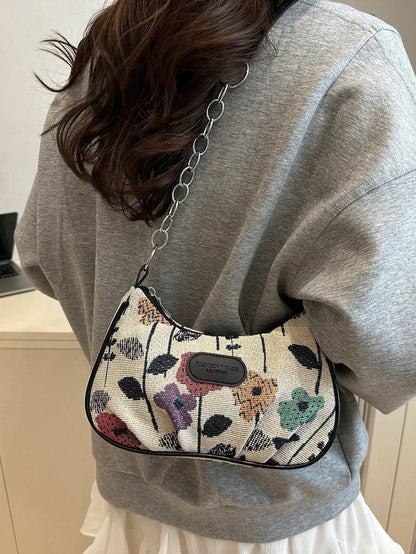 Lightweight,Business Casual Mini Crocodile Embossed Chain Bag For Teen Girls Women College Students,Rookies & White-Collar Workers Perfect For Office,College,Work ,Business,Commute,Outdoors, Travel, Outings, Animal Print Women Bag