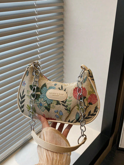 Lightweight,Business Casual Mini Crocodile Embossed Chain Bag For Teen Girls Women College Students,Rookies & White-Collar Workers Perfect For Office,College,Work ,Business,Commute,Outdoors, Travel, Outings, Animal Print Women Bag