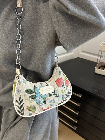 Lightweight,Business Casual Mini Crocodile Embossed Chain Bag For Teen Girls Women College Students,Rookies & White-Collar Workers Perfect For Office,College,Work ,Business,Commute,Outdoors, Travel, Outings, Animal Print Women Bag