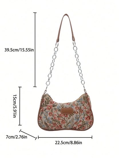 Lightweight,Business Casual Mini Crocodile Embossed Chain Bag For Teen Girls Women College Students,Rookies & White-Collar Workers Perfect For Office,College,Work ,Business,Commute,Outdoors, Travel, Outings, Animal Print Women Bag