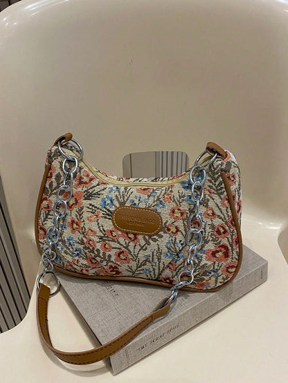 Lightweight,Business Casual Mini Crocodile Embossed Chain Bag For Teen Girls Women College Students,Rookies & White-Collar Workers Perfect For Office,College,Work ,Business,Commute,Outdoors, Travel, Outings, Animal Print Women Bag