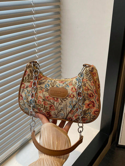 Lightweight,Business Casual Mini Crocodile Embossed Chain Bag For Teen Girls Women College Students,Rookies & White-Collar Workers Perfect For Office,College,Work ,Business,Commute,Outdoors, Travel, Outings, Animal Print Women Bag