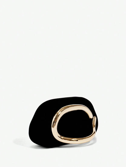 SHEIN BAE Women's Fashionable Metallic Effect Evening Party Clutch Bag, Perfectly Matching With Bridal Party, Party Bags,Perfect For Party Wedding Prom Dinner/Banquet Matching With Holiday Party Dress Evening Dress & Sequin Dress