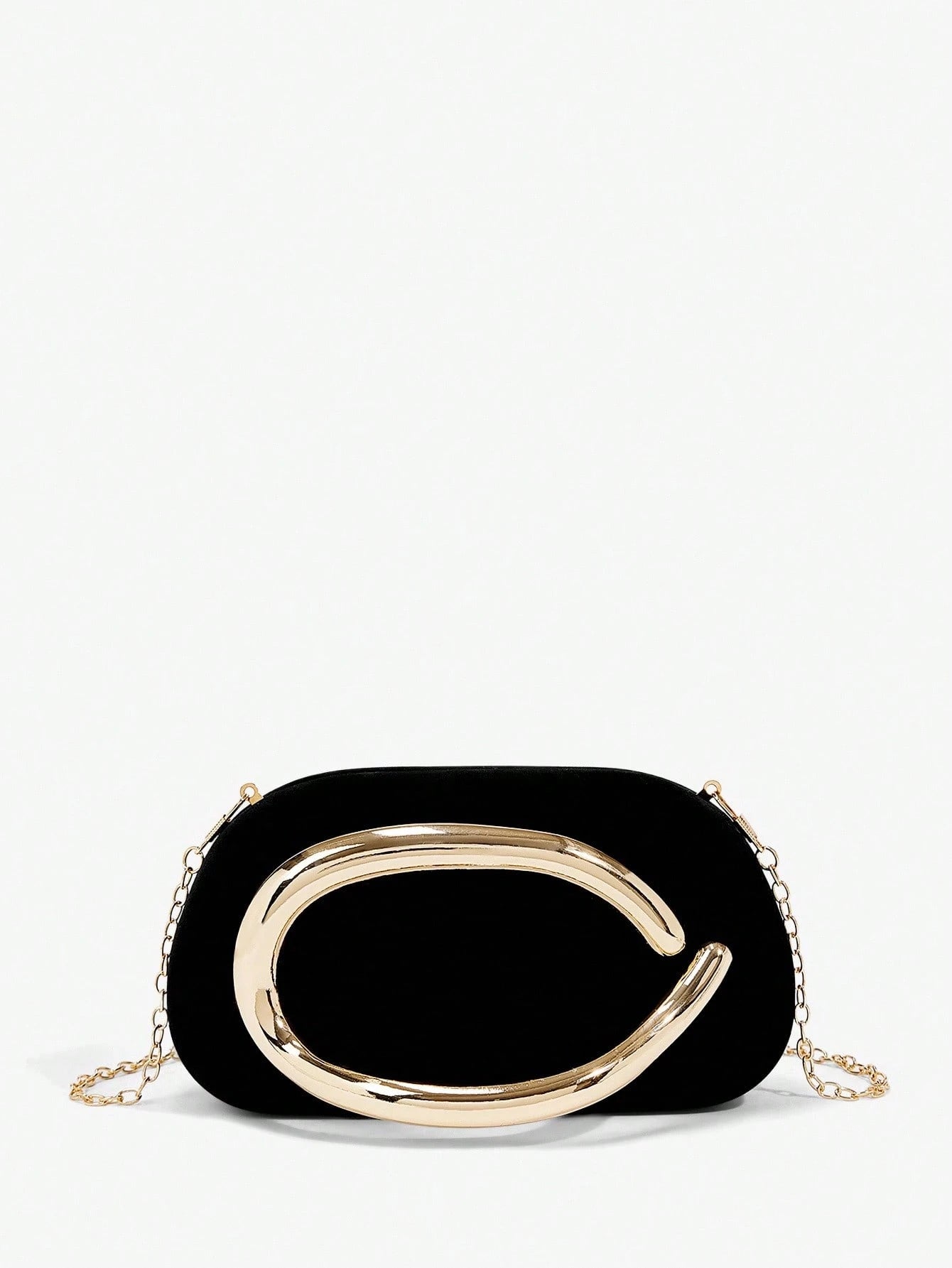 SHEIN BAE Women's Fashionable Metallic Effect Evening Party Clutch Bag, Perfectly Matching With Bridal Party, Party Bags,Perfect For Party Wedding Prom Dinner/Banquet Matching With Holiday Party Dress Evening Dress & Sequin Dress