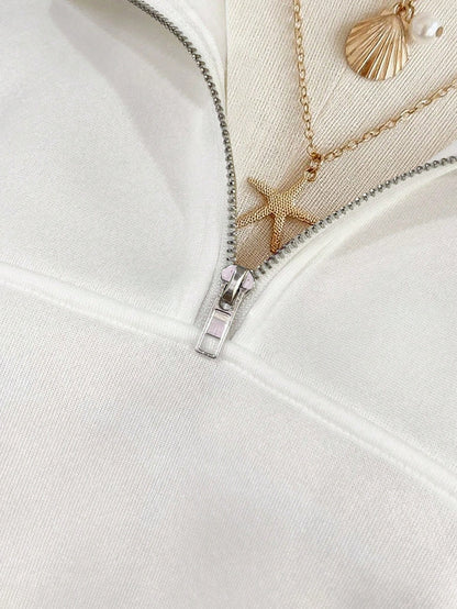 INAWLY Women's Loose Split Zip-Up Hoodie,Graduation,Teacher,Back To School Pullover Fall