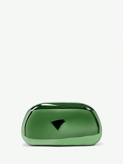 SHEIN BAE Women's Fashionable Metallic Effect Evening Party Clutch Bag, Perfectly Matching With Bridal Party, Party Bags,Perfect For Party Wedding Prom Dinner/Banquet Matching With Holiday Party Dress Evening Dress & Sequin Dress