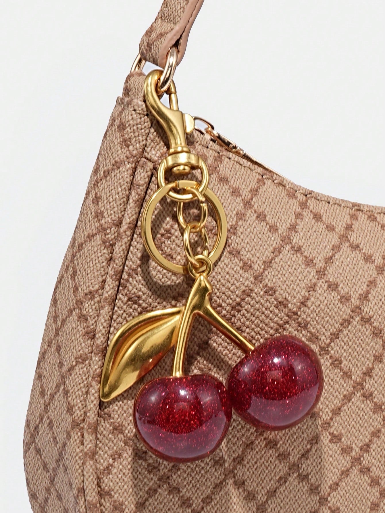 1pc Novachic Women Floral Fabric Casual Shoulder Bag, Zipper Closure, Vintage Style, Underarm Bag, Suitable For Various Occasions