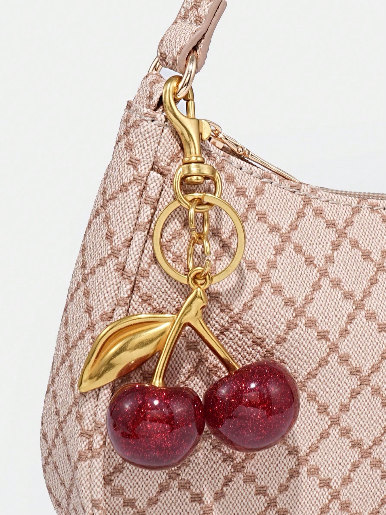 1pc Novachic Women Floral Fabric Casual Shoulder Bag, Zipper Closure, Vintage Style, Underarm Bag, Suitable For Various Occasions