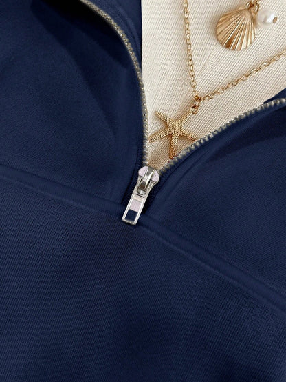 INAWLY Women's Loose Split Zip-Up Hoodie,Graduation,Teacher,Back To School Pullover Fall