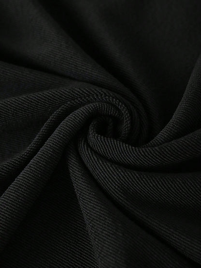 Attitoon Attitoon Retro American Campus Style Casual Oversized Unisex Women's Loose Half-Zip High Neck Fleece Hoodie, Suitable For Autumn/Winter